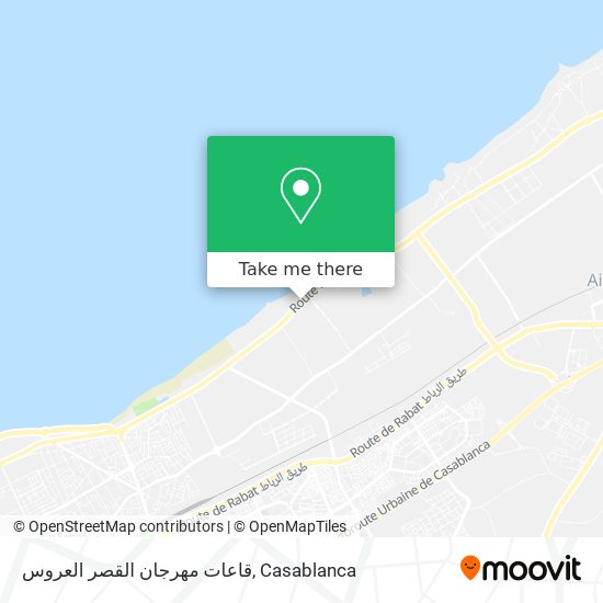 قاعات مهرجان القصر العروس map