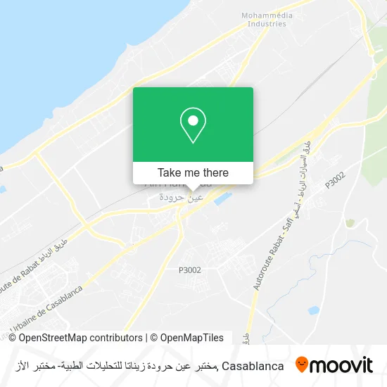 مختبر عين حرودة زيناتا للتحليلات الطبية- مختبر الأز map