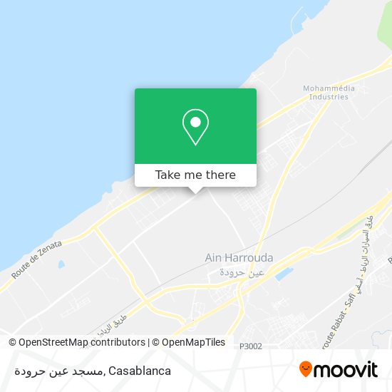 مسجد عين حرودة map