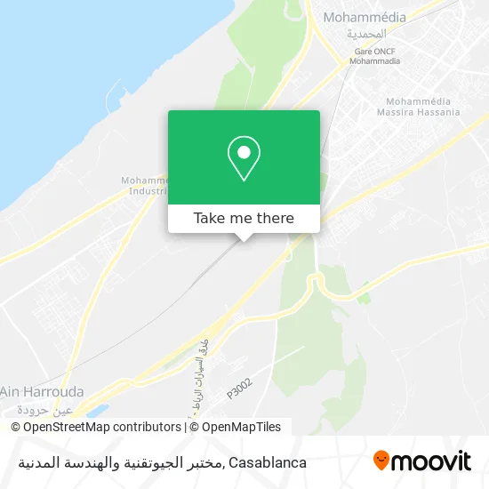 مختبر الجيوتقنية والهندسة المدنية map