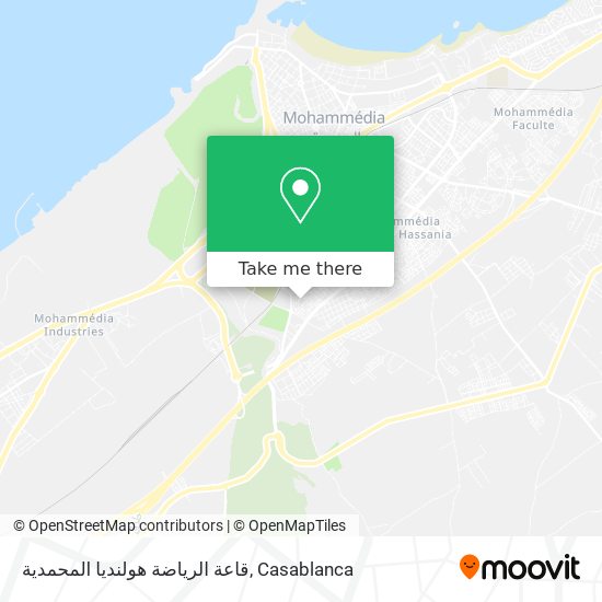 قاعة الرياضة هولنديا المحمدية map