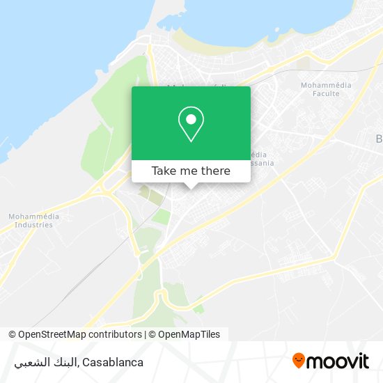 البنك الشعبي map