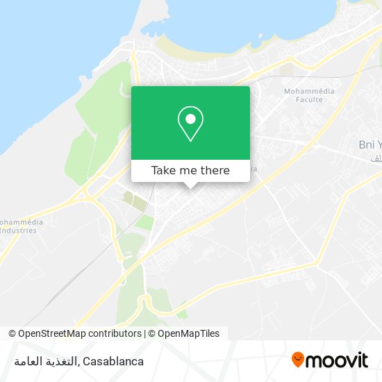 التغذية العامة map