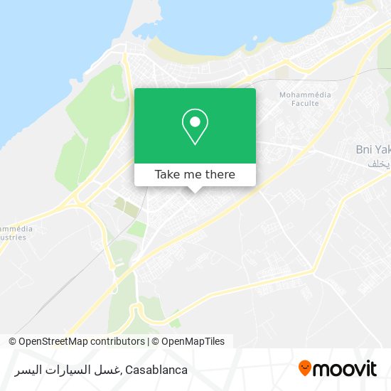 غسل السيارات اليسر map