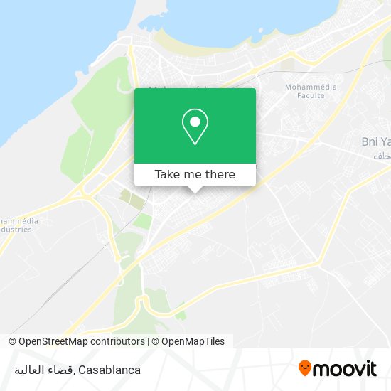 قضاء العالية map