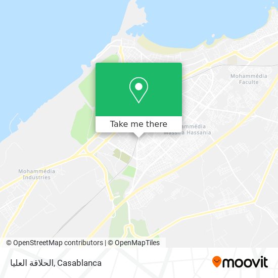 الحلاقة العليا map