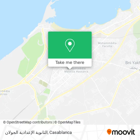 الثانوية الإعدادية الجولان map