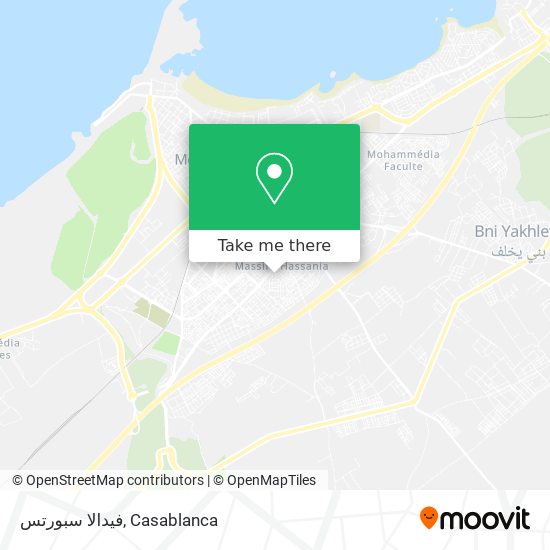 فيدالا سبورتس map