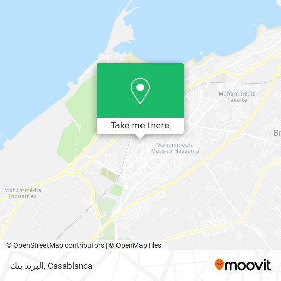 البريد بنك map