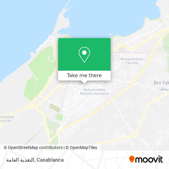 التغذية العامة map