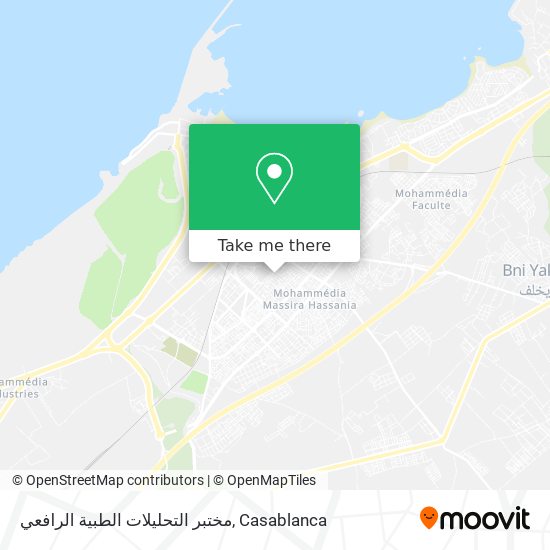 مختبر التحليلات الطبية الرافعي map