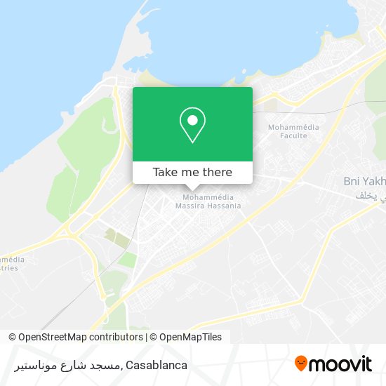 مسجد شارع موناستير map