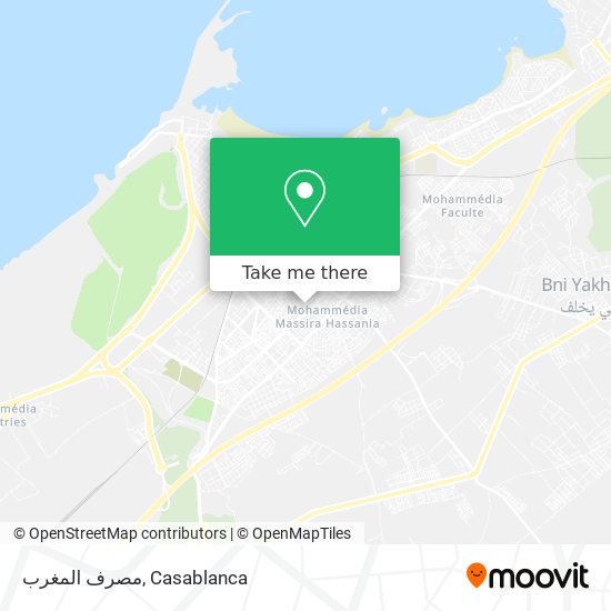 مصرف المغرب map