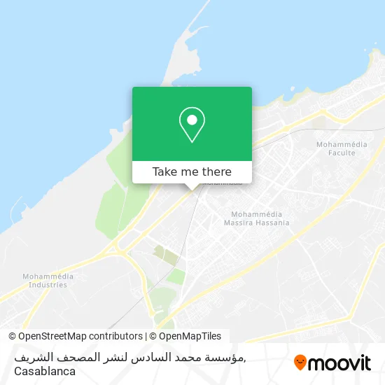 مؤسسة محمد السادس لنشر المصحف الشريف map