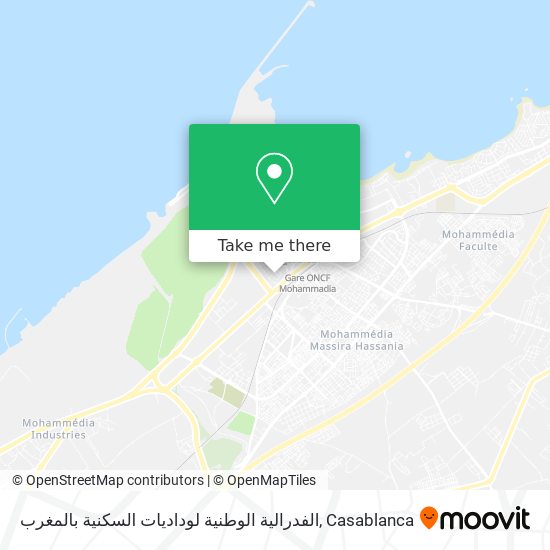 الفدرالية الوطنية لوداديات السكنية بالمغرب map