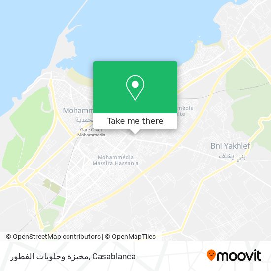 مخبزة وحلويات الفطور map