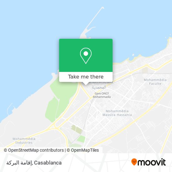 إقامة البركة map