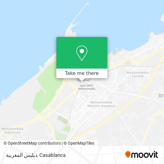 ديليس المغربية map