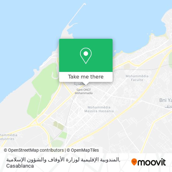 المندوبية الإقليمية لوزارة الأوقاف والشؤون الإسلامية plan