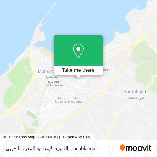 الثانوية الإعدادية المغرب العربي map