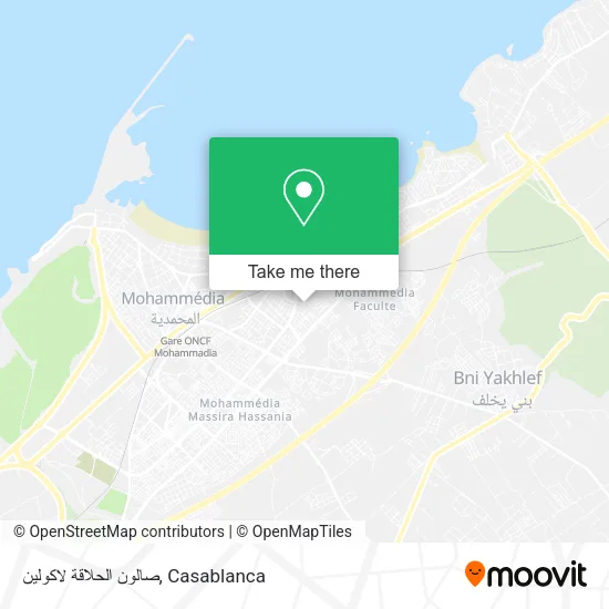 صالون الحلاقة لاكولين map
