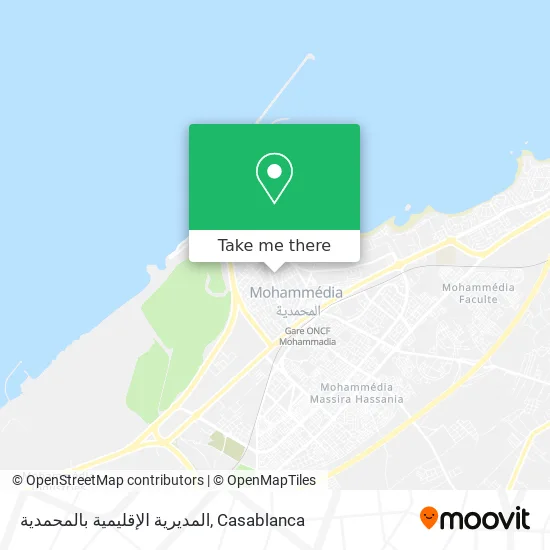 المديرية الإقليمية بالمحمدية map