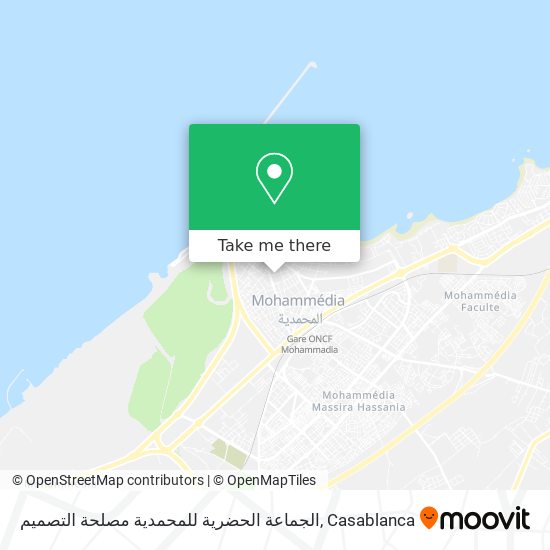 الجماعة الحضرية للمحمدية مصلحة التصميم map