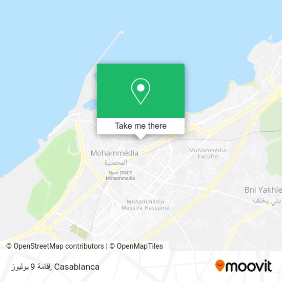 إقامة 9 يوليوز map