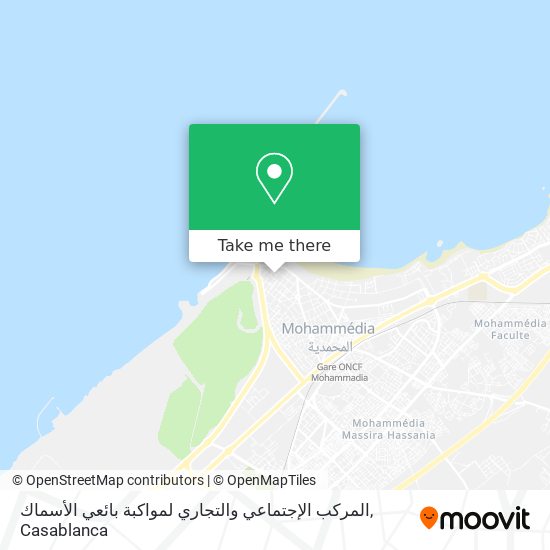 المركب الإجتماعي والتجاري لمواكبة بائعي الأسماك map