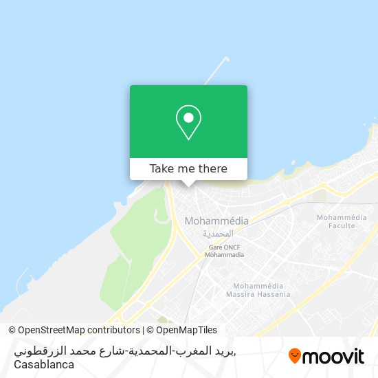 بريد المغرب-المحمدية-شارع محمد الزرقطوني map