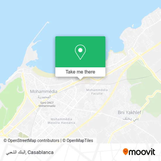 البنك الشعبي map