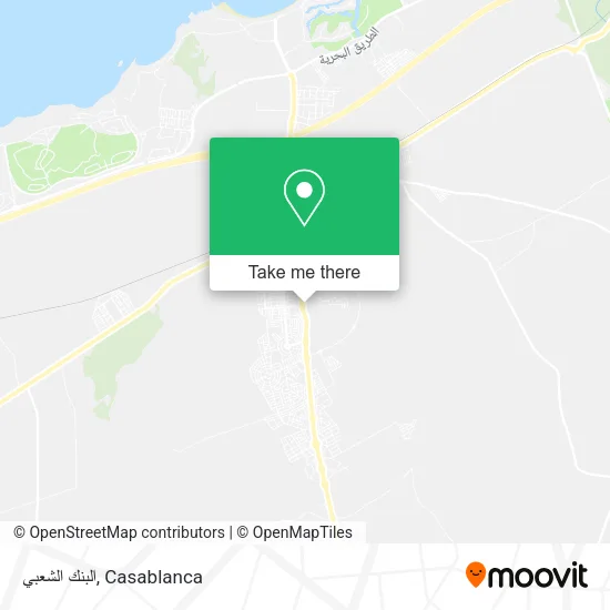 البنك الشعبي map