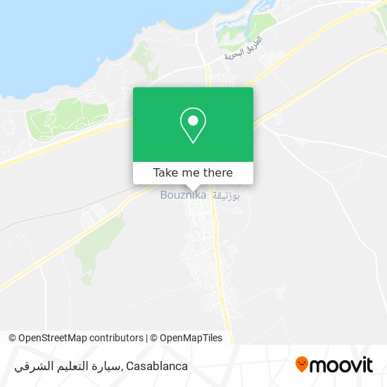 سيارة التعليم الشرقي map