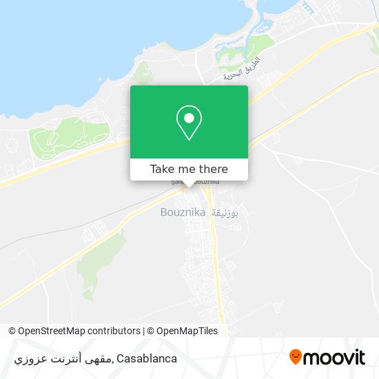 مقهى أنترنت عزوزي map