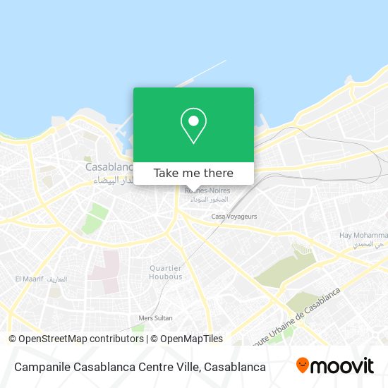 Campanile Casablanca Centre Ville plan