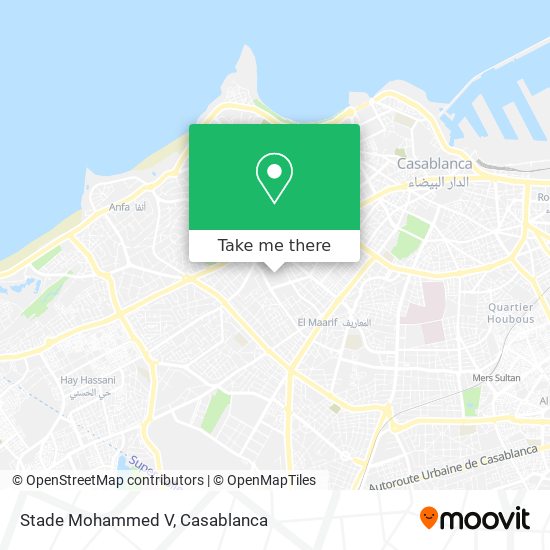 Stade Mohammed V map