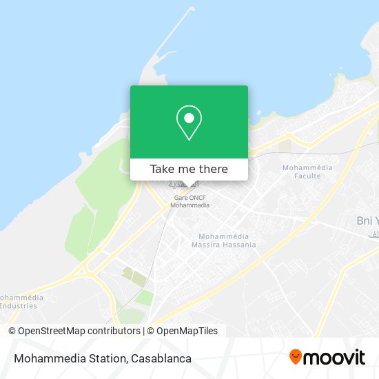 Mohammedia Station map