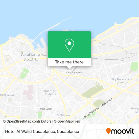 Hotel Al Walid Casablanca map