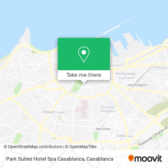 Park Suites Hotel Spa Casablanca map