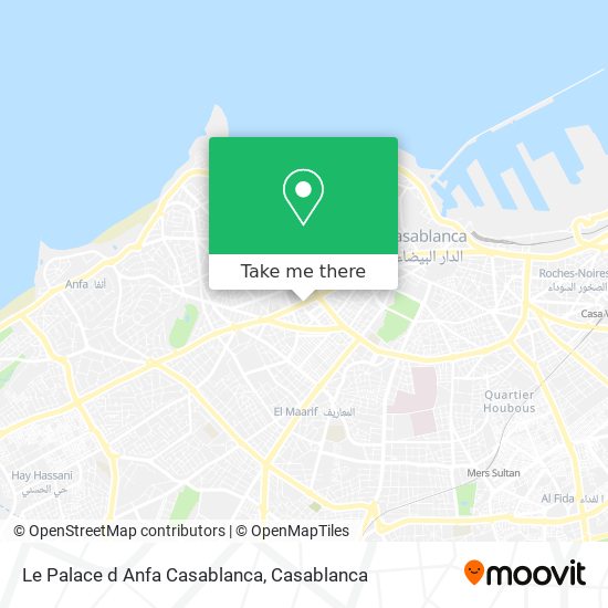 Le Palace d Anfa Casablanca map