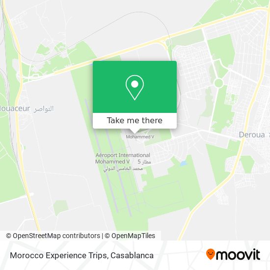 Morocco Experience Trips map