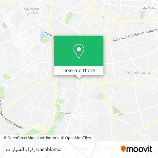 كراء السيارات map