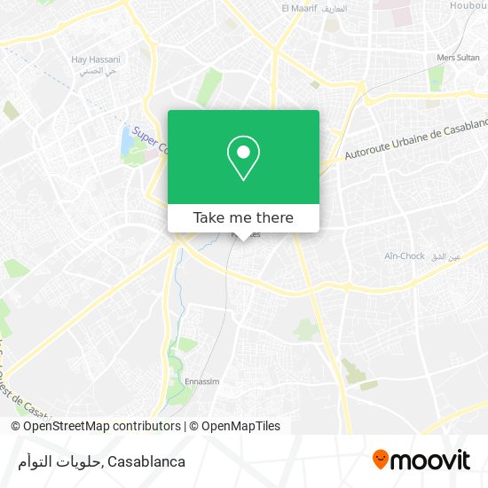 حلويات التوأم map