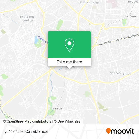 حلويات التوأم map