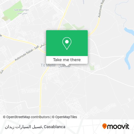 غسيل السيارات زيدان map