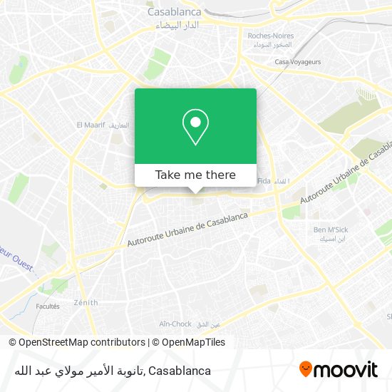 تانوبة الأمير مولاي عبد الله map