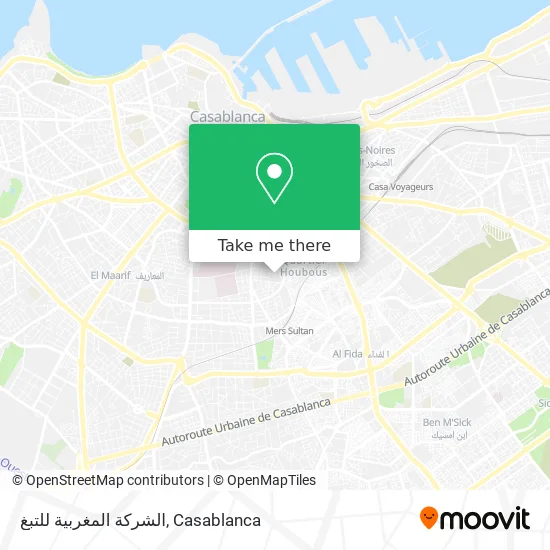 الشركة المغربية للتبغ map