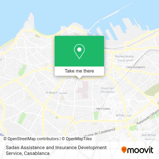 Sadas Assistance and Insurance Development Service map