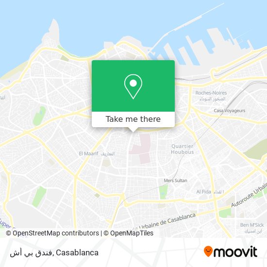 فندق بي أش map