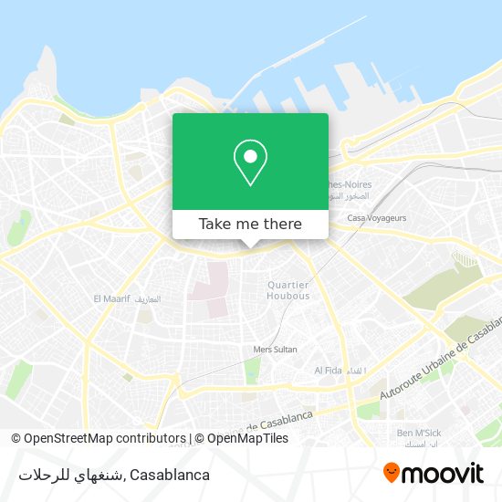 شنغهاي للرحلات map